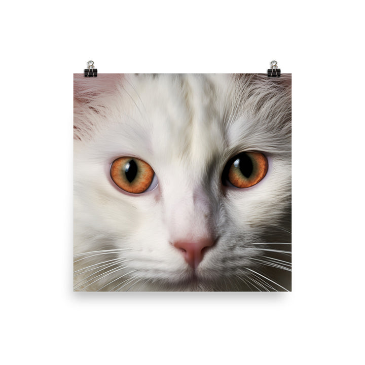 Spirit of Turkish Van Cat Photo paper poster - PosterfyAI.com