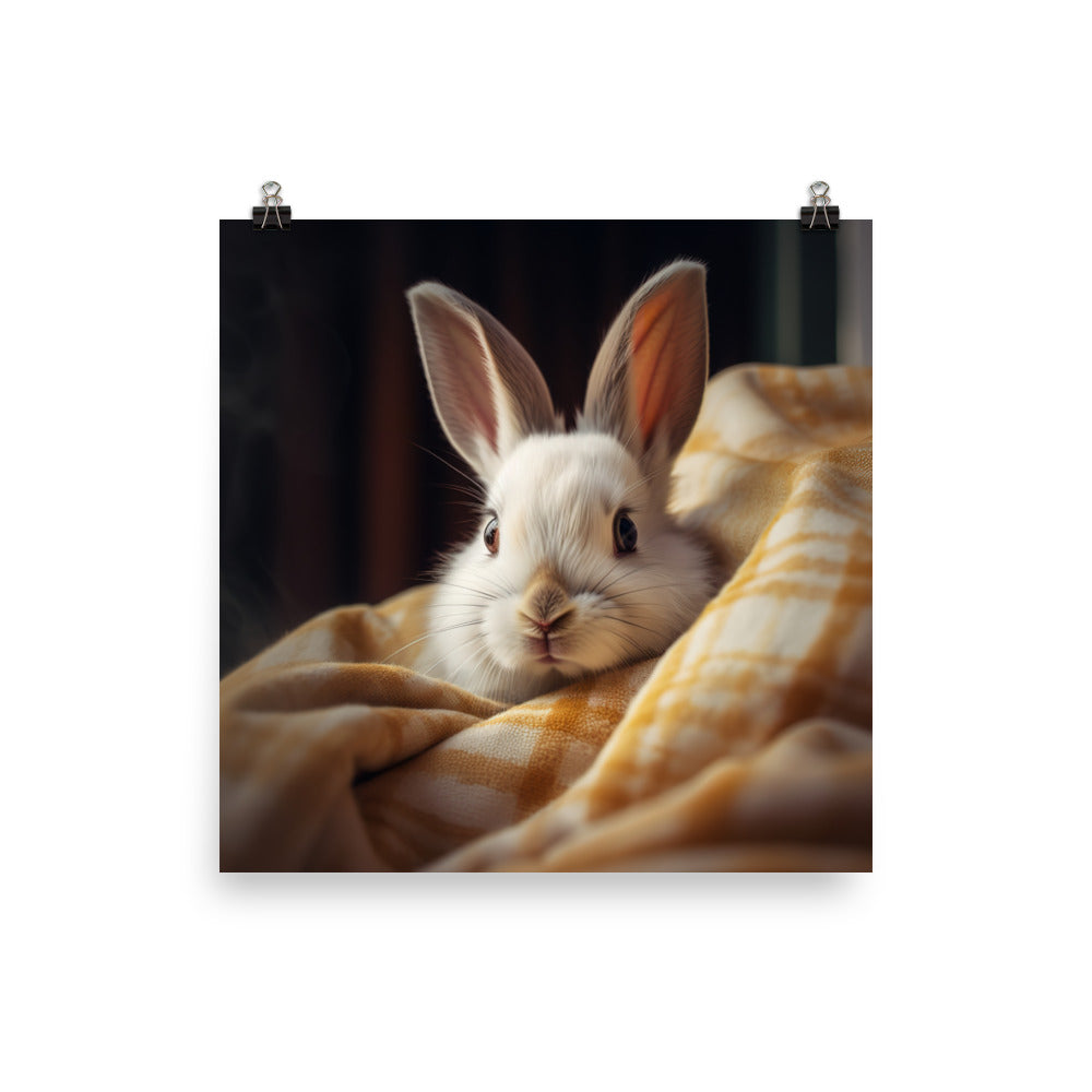 Beveren Bunny Photo paper poster - PosterfyAI.com