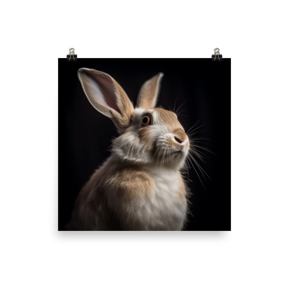 Beveren Bunny Photo paper poster - PosterfyAI.com