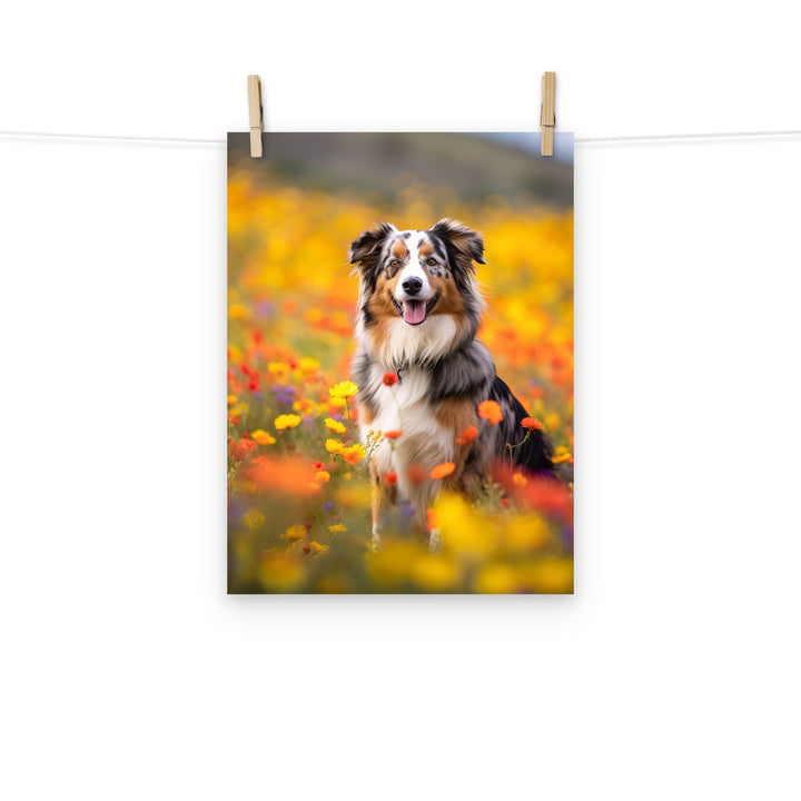 Australian Shepherd Photo paper poster - PosterfyAI.com