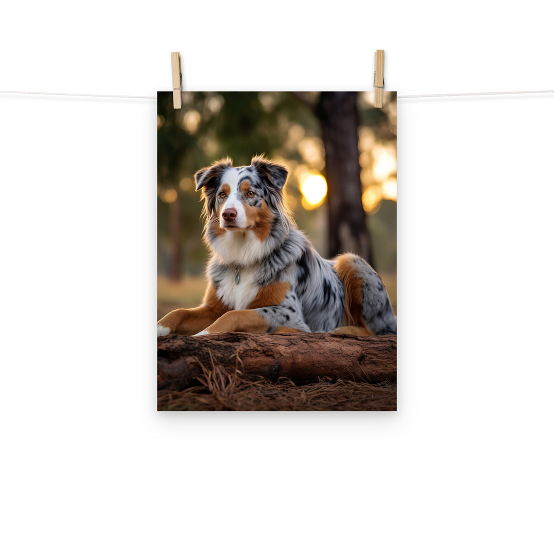 Australian Shepherd Photo paper poster - PosterfyAI.com