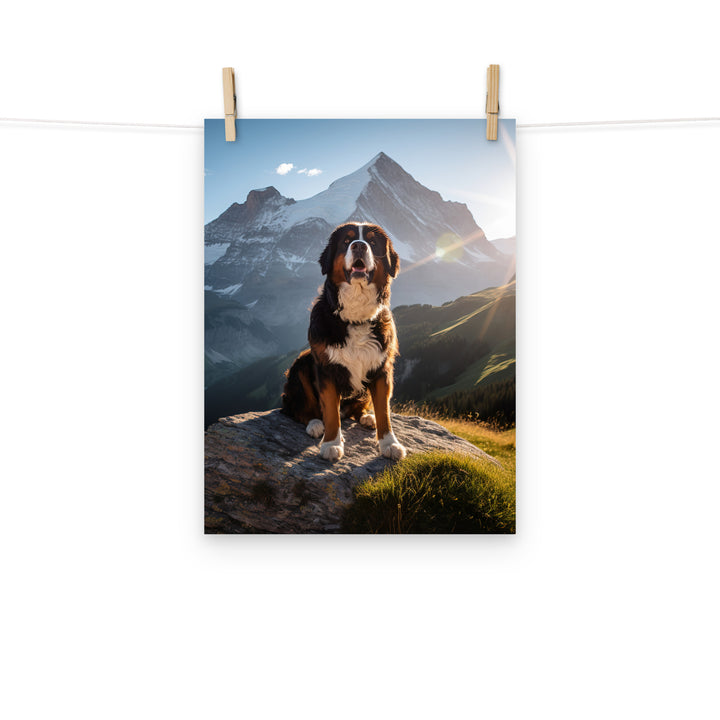 Bernese Mountain Dog Photo paper poster - PosterfyAI.com