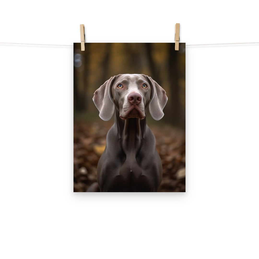 Weimaraner Photo paper poster - PosterfyAI.com