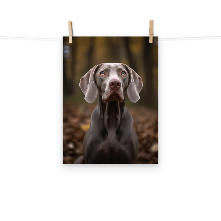 Weimaraner Photo paper poster - PosterfyAI.com