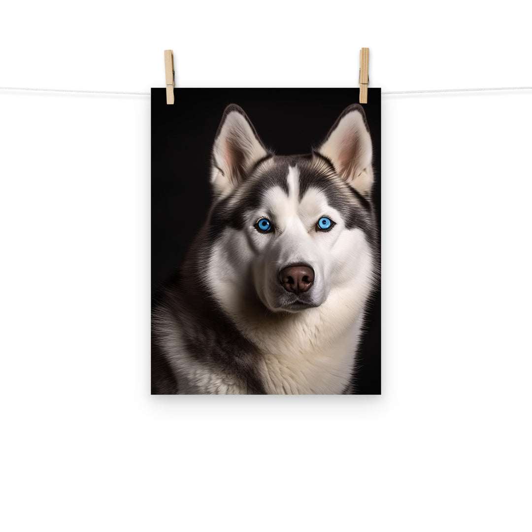 Siberian Husky Photo paper poster - PosterfyAI.com