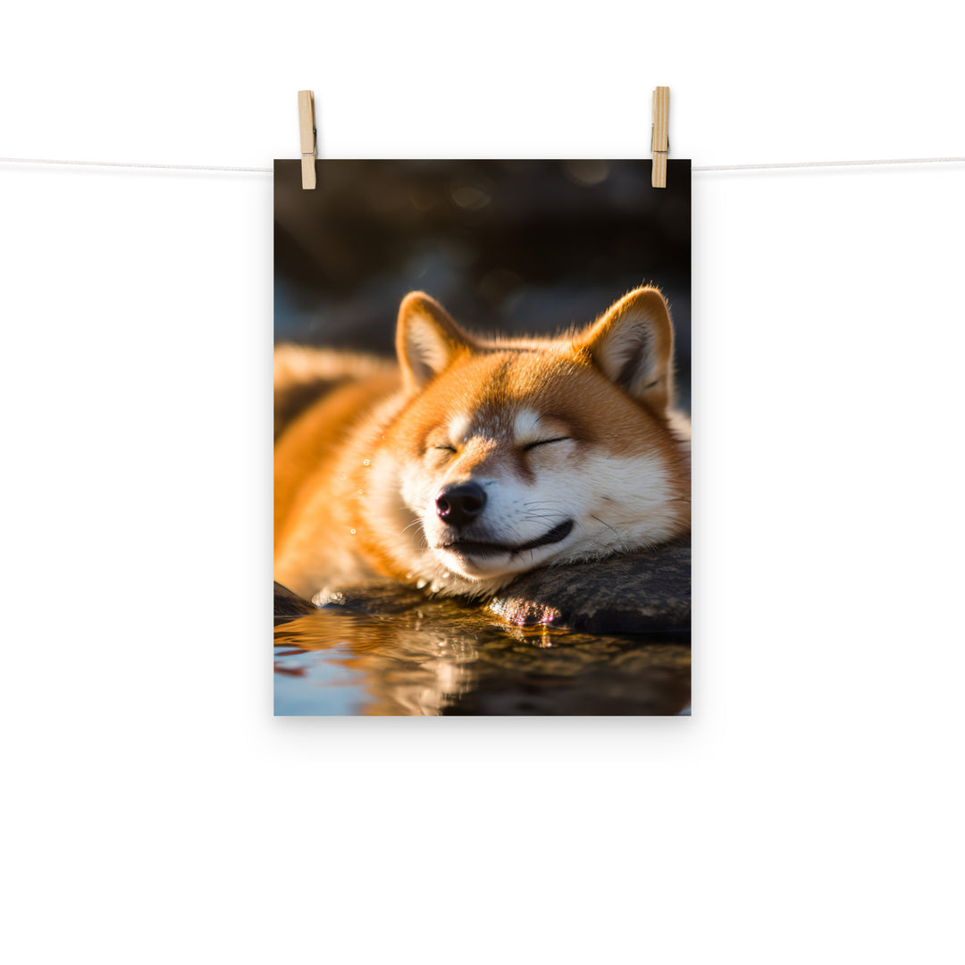 Shiba Inu Photo paper poster - PosterfyAI.com