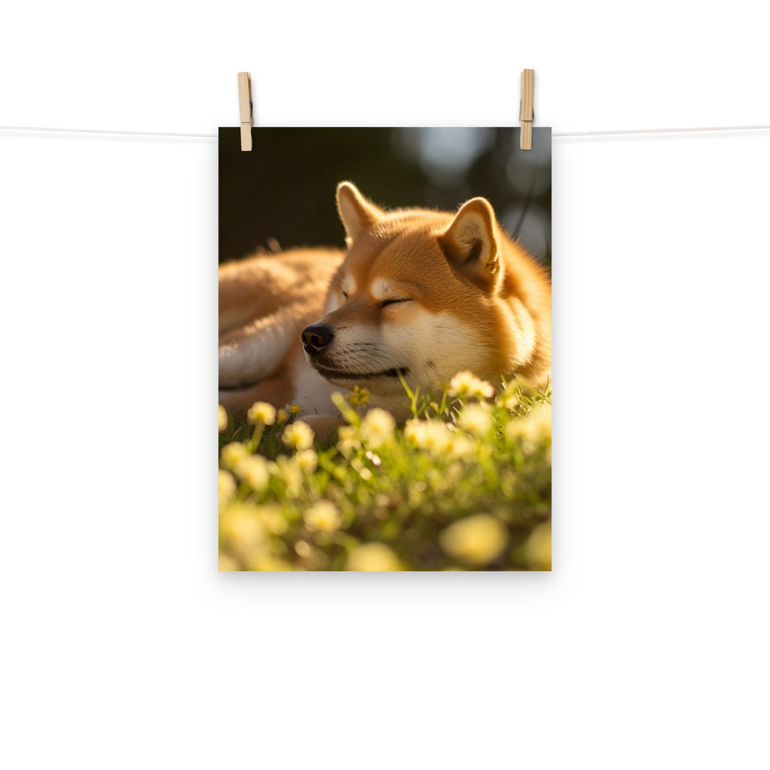 Shiba Inu Photo paper poster - PosterfyAI.com