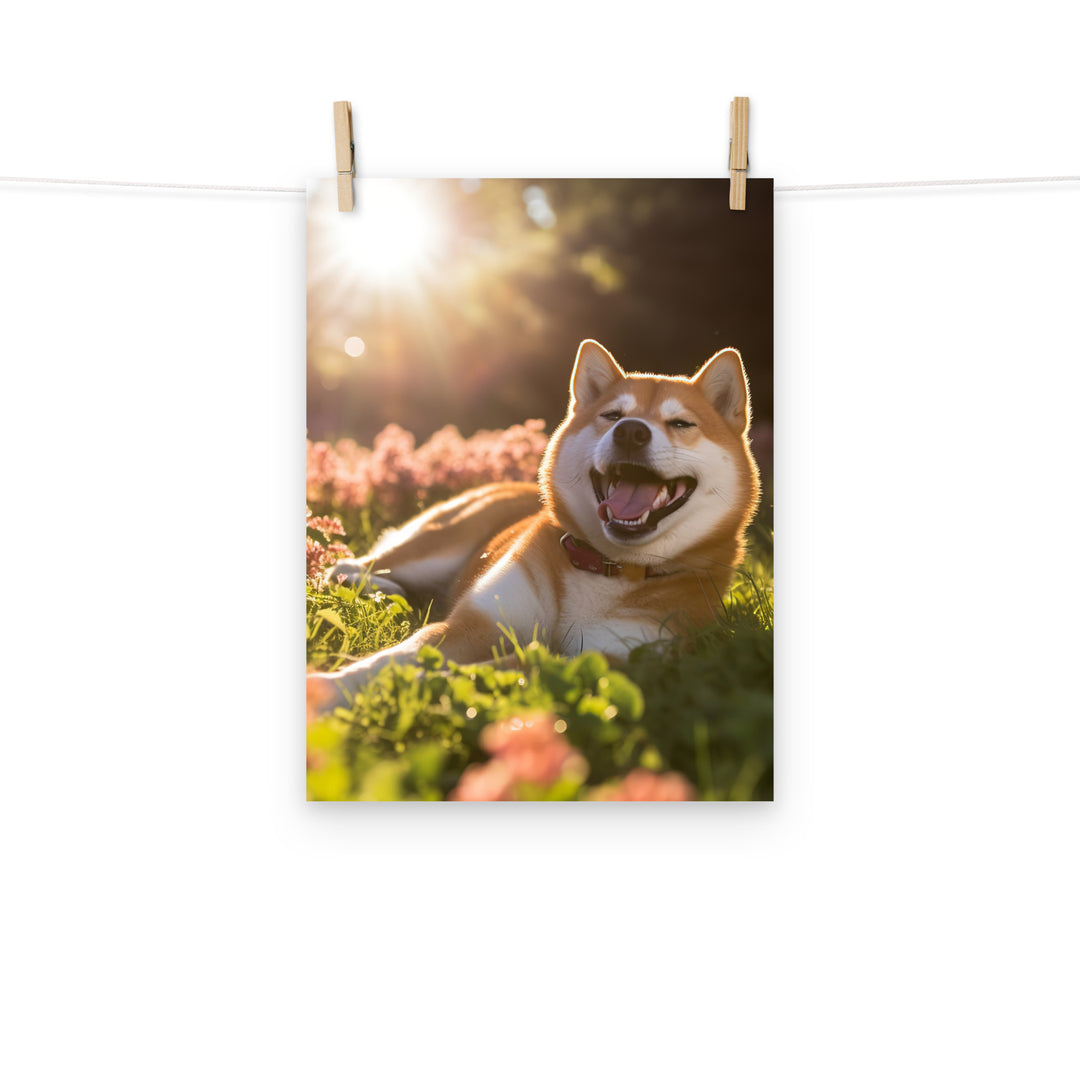 Shiba Inu Photo paper poster - PosterfyAI.com