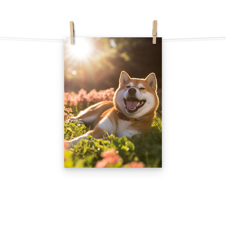 Shiba Inu Photo paper poster - PosterfyAI.com