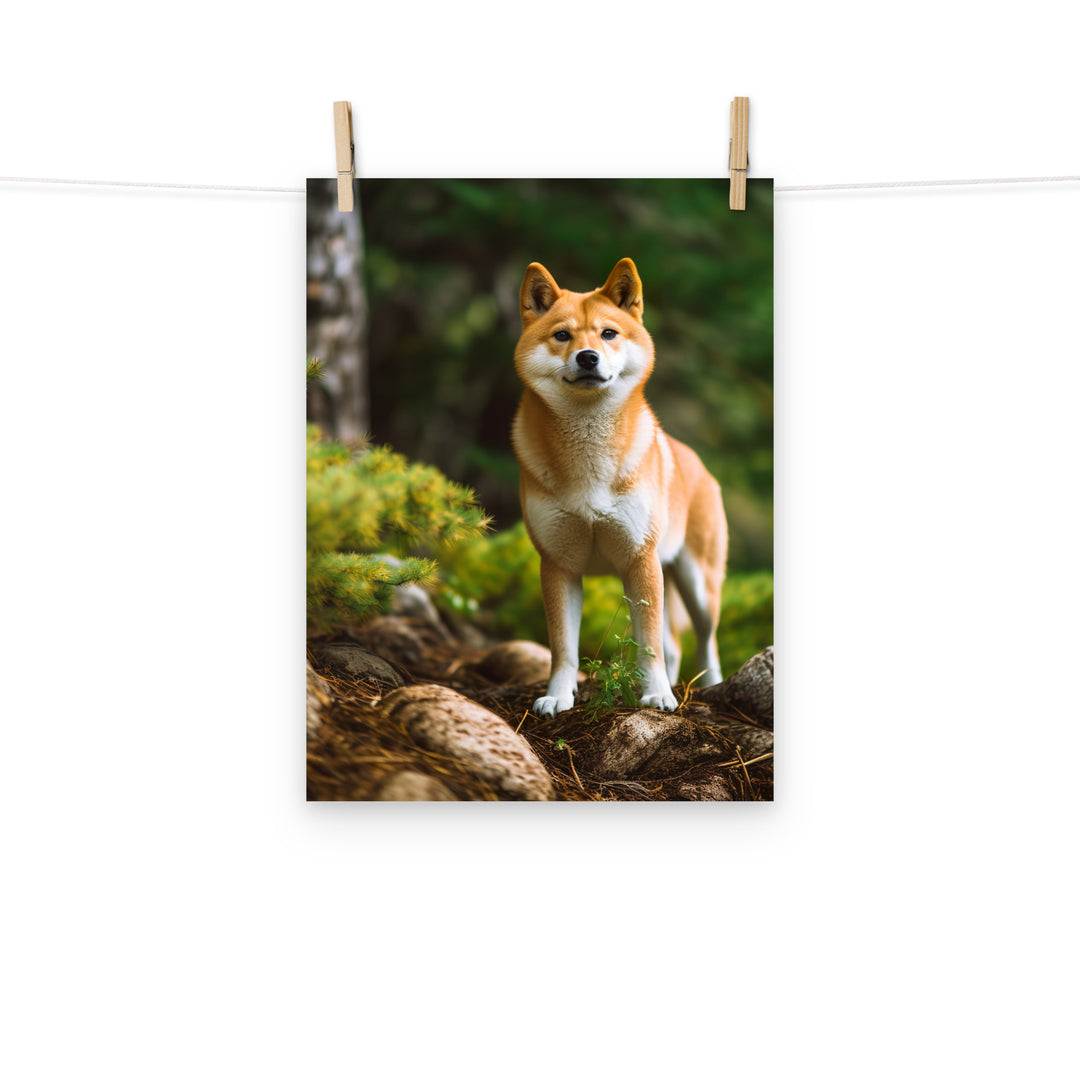 Shiba Inu Photo paper poster - PosterfyAI.com