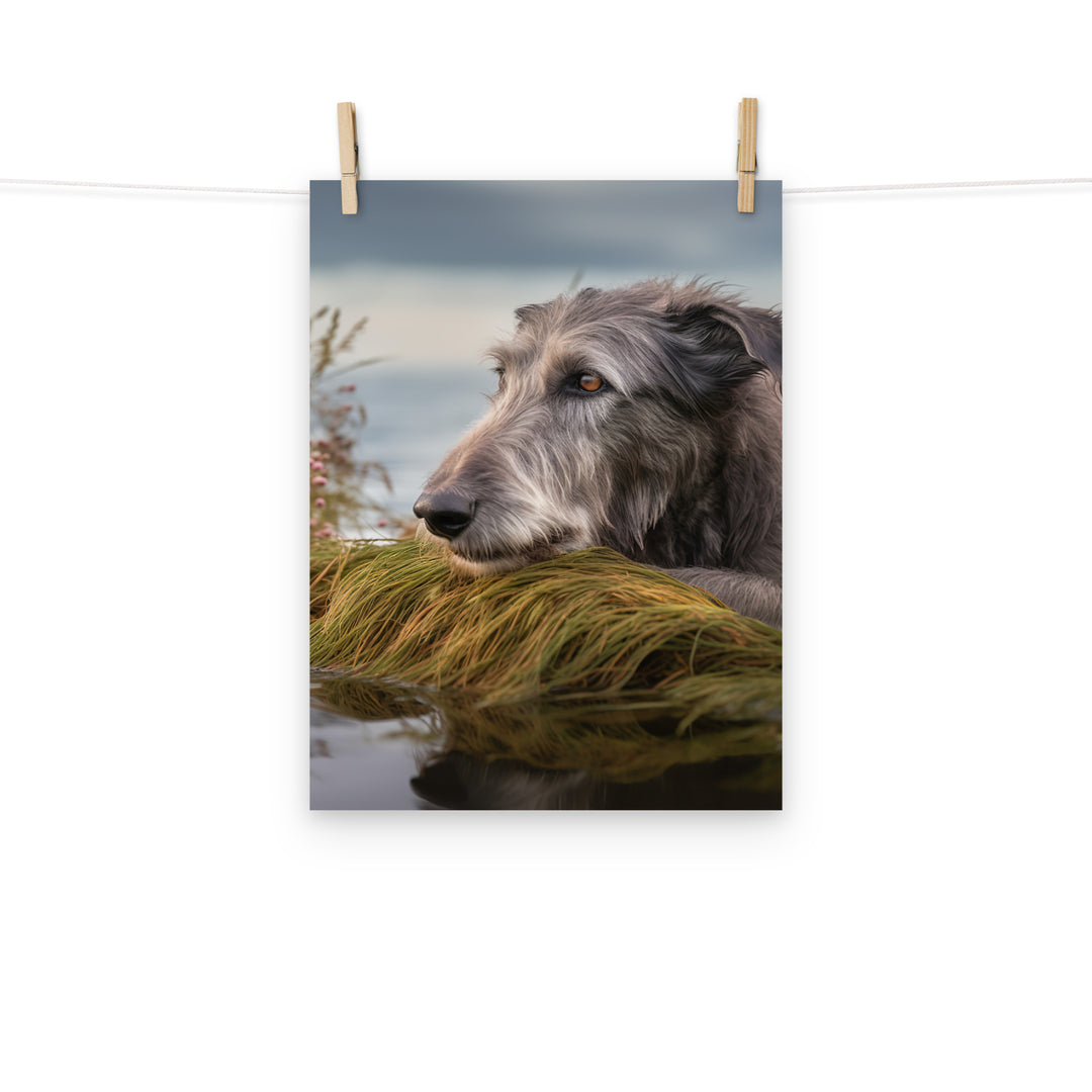 Scottish Deerhound Photo paper poster - PosterfyAI.com