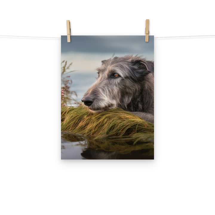 Scottish Deerhound Photo paper poster - PosterfyAI.com