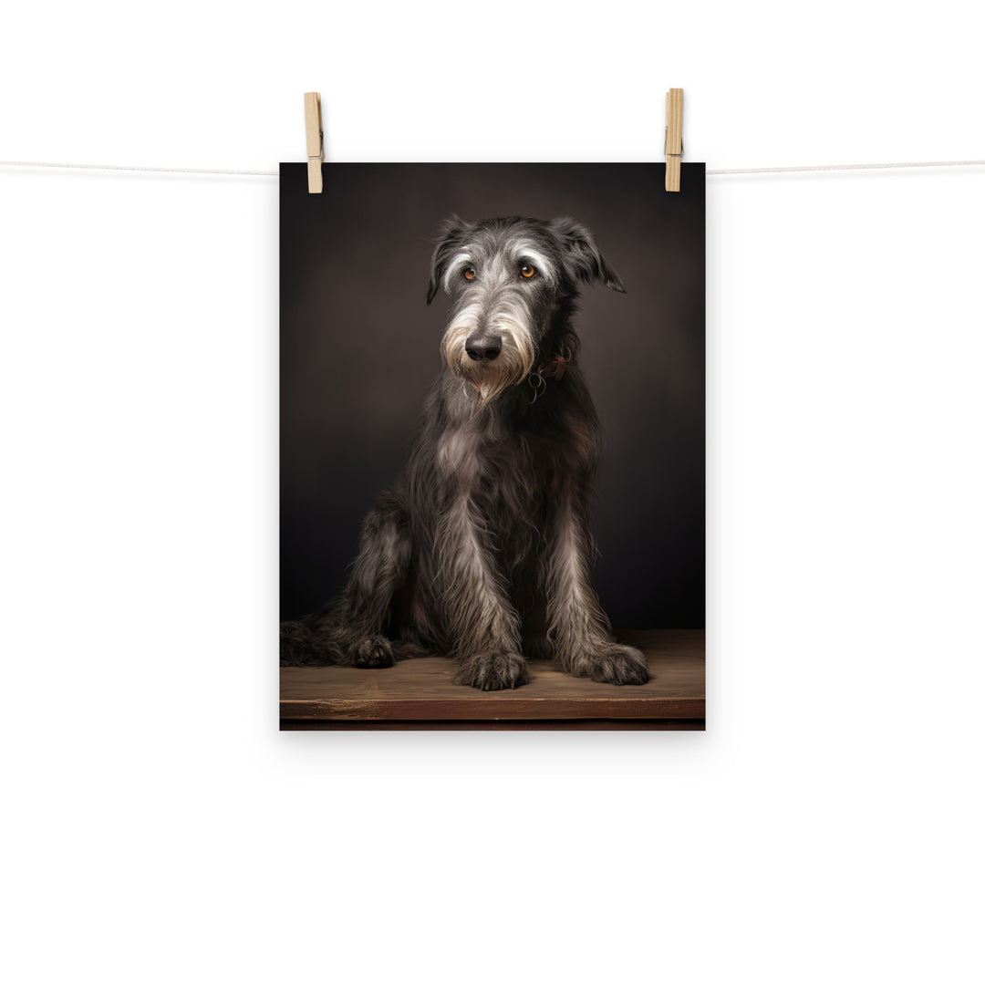 Scottish Deerhound Photo paper poster - PosterfyAI.com