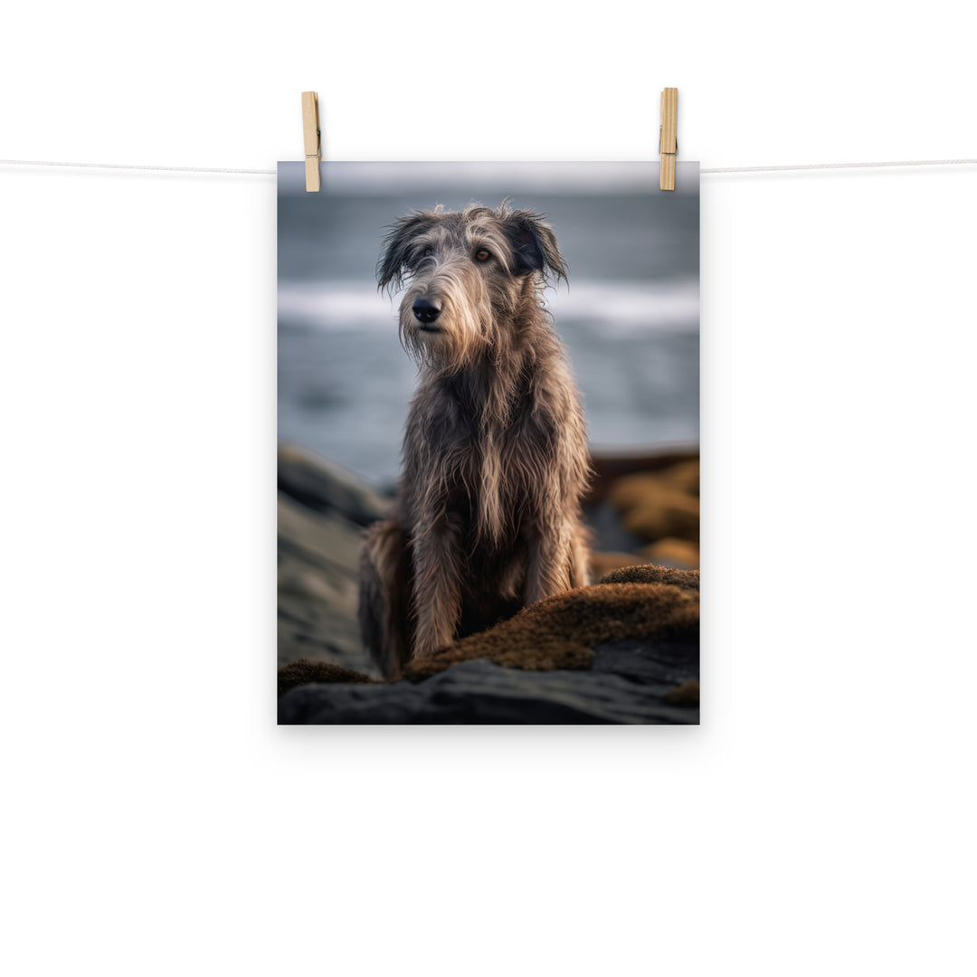 Scottish Deerhound Photo paper poster - PosterfyAI.com