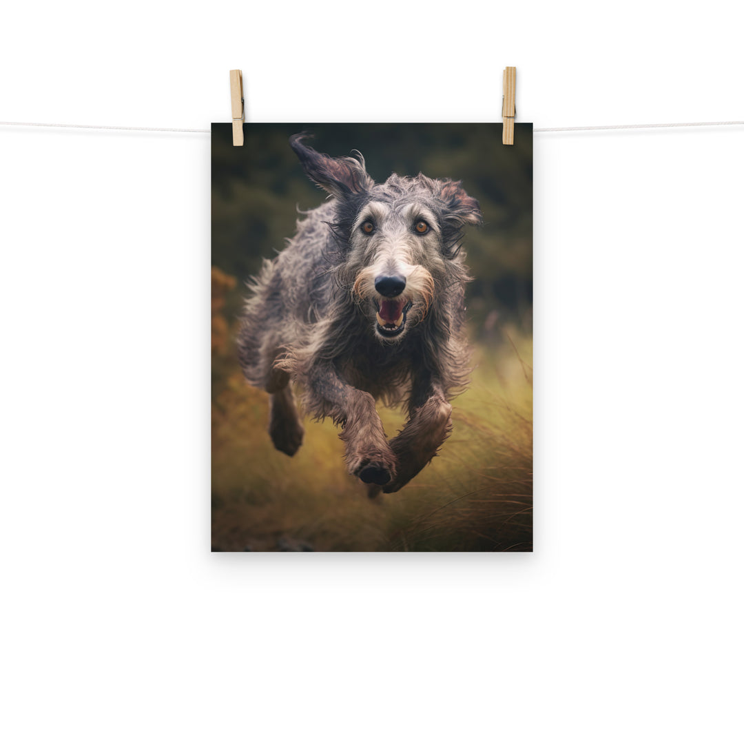 Scottish Deerhound Photo paper poster - PosterfyAI.com