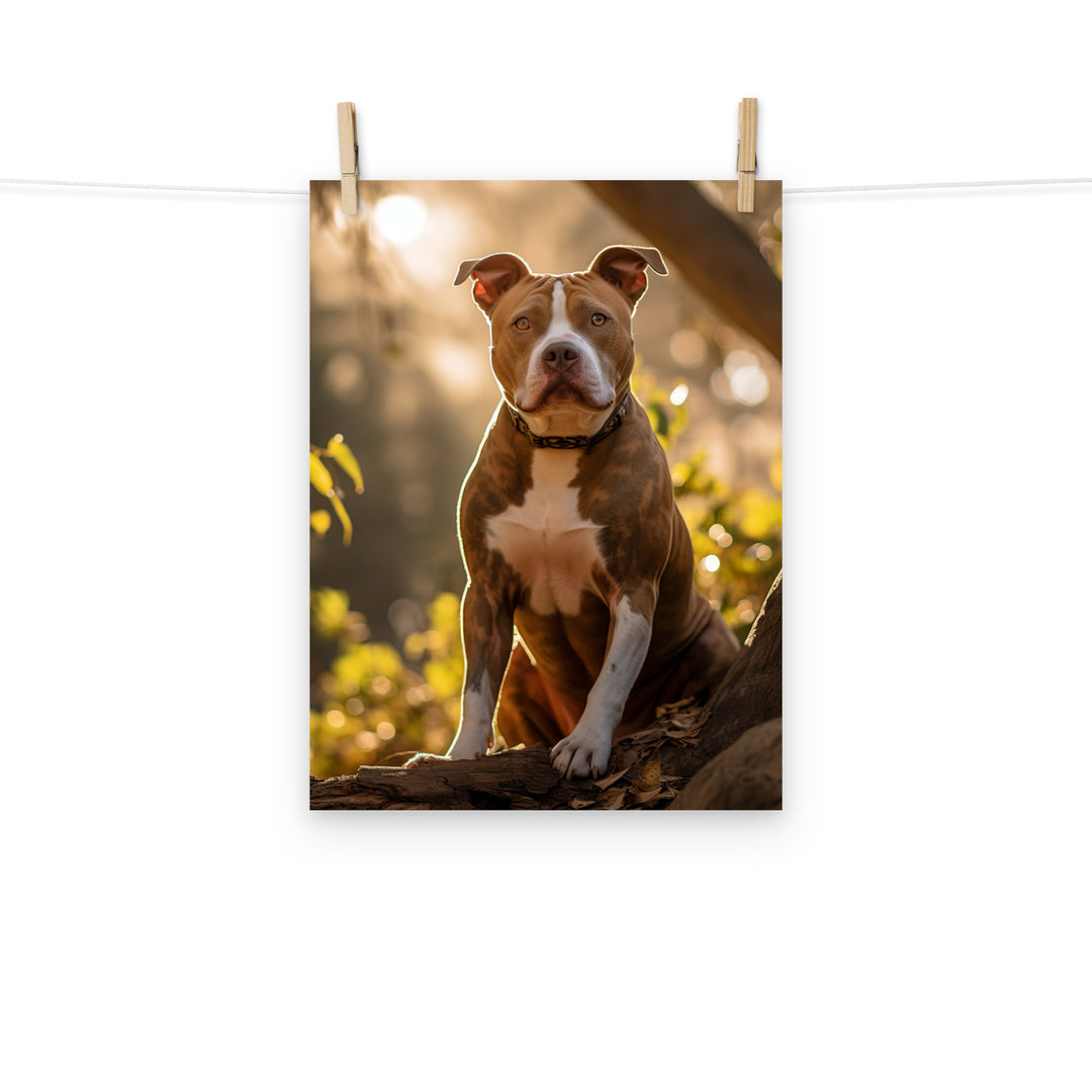 American Staffordshire Terrier Photo paper poster - PosterfyAI.com