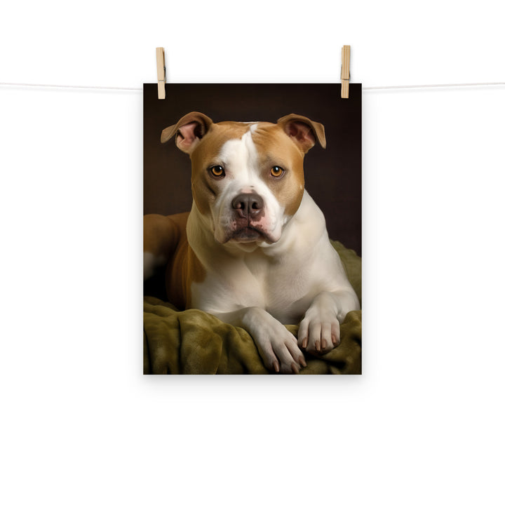 American Staffordshire Terrier Photo paper poster - PosterfyAI.com