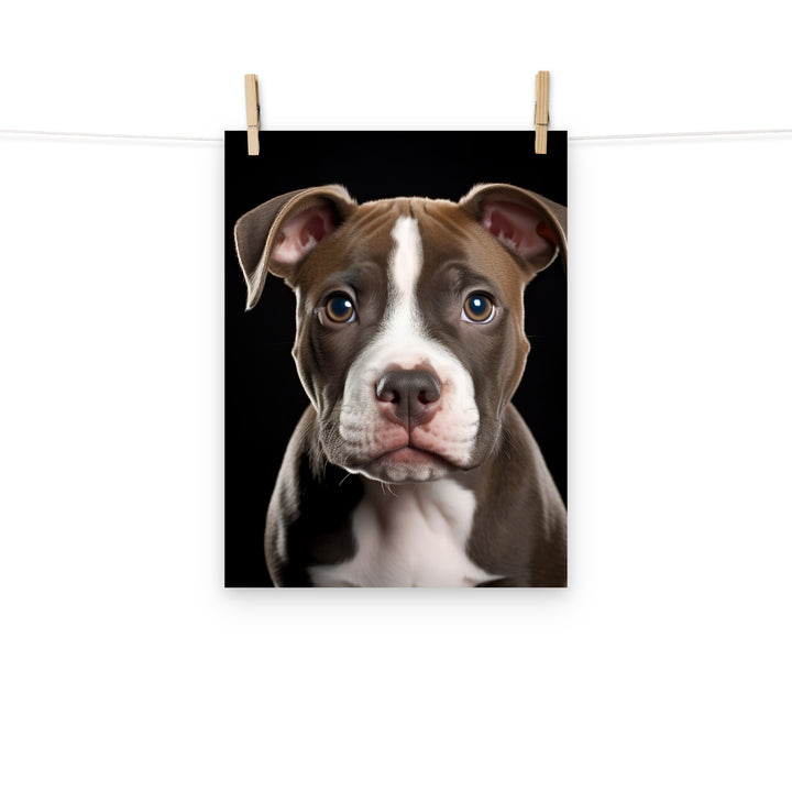 American Staffordshire Terrier Photo paper poster - PosterfyAI.com