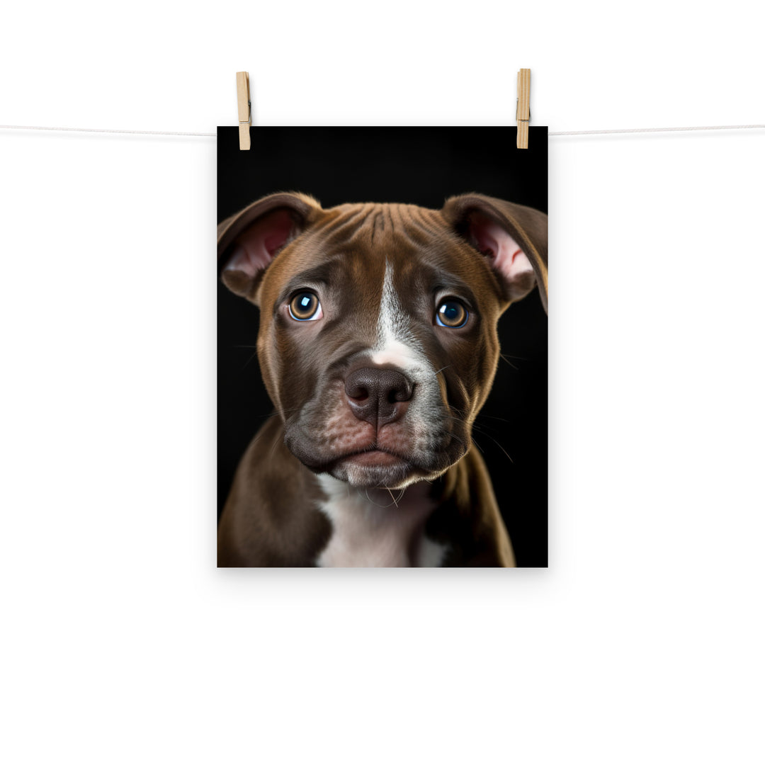American Staffordshire Terrier Photo paper poster - PosterfyAI.com