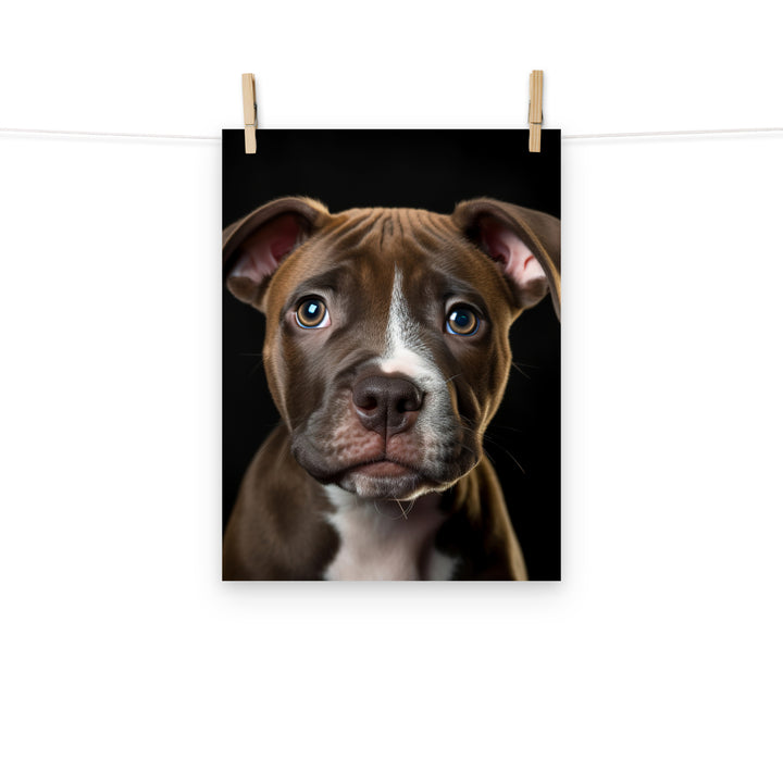 American Staffordshire Terrier Photo paper poster - PosterfyAI.com