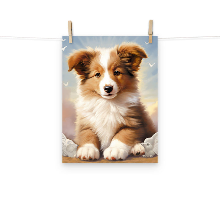 Shetland Sheepdog Photo paper poster - PosterfyAI.com