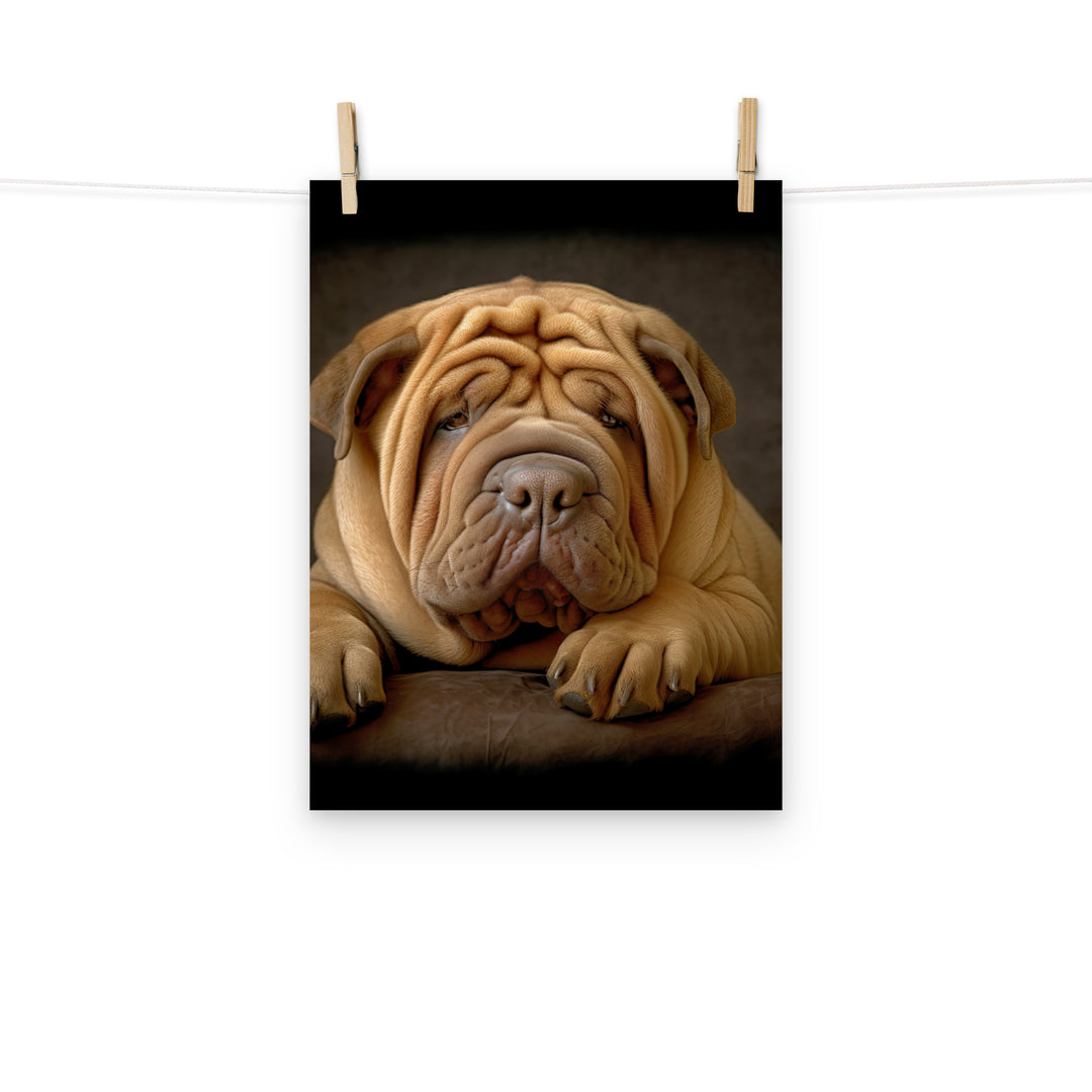 Shar Pei Photo paper poster - PosterfyAI.com