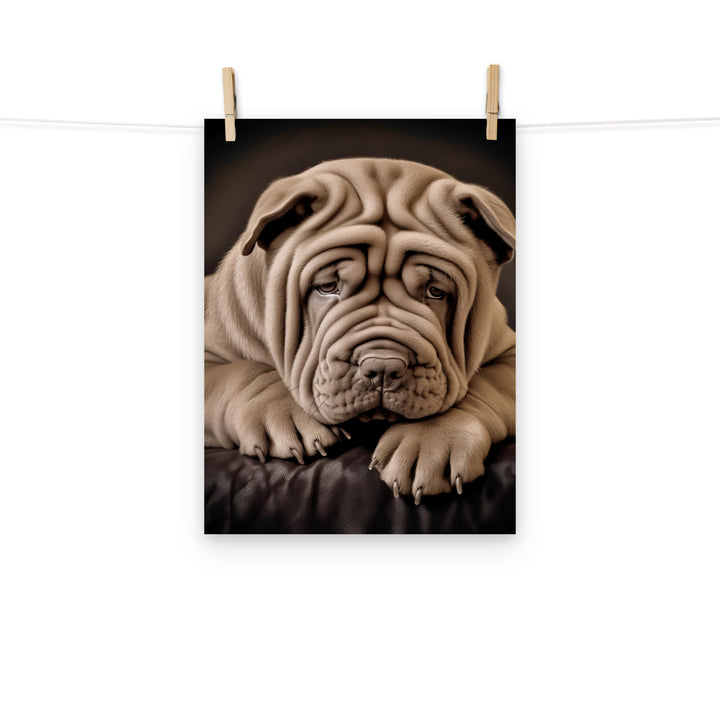 Shar Pei Photo paper poster - PosterfyAI.com