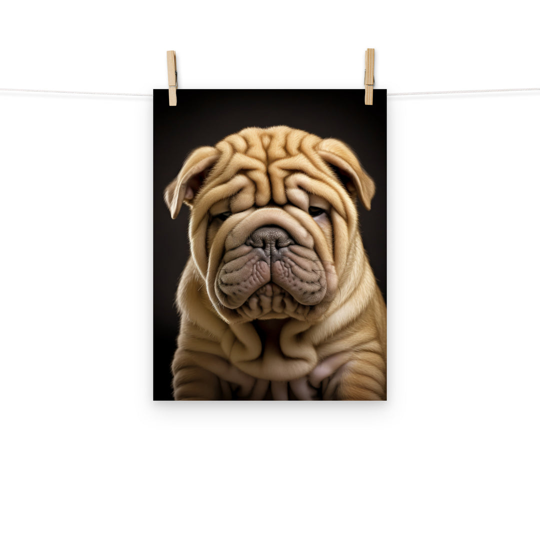 Shar Pei Photo paper poster - PosterfyAI.com