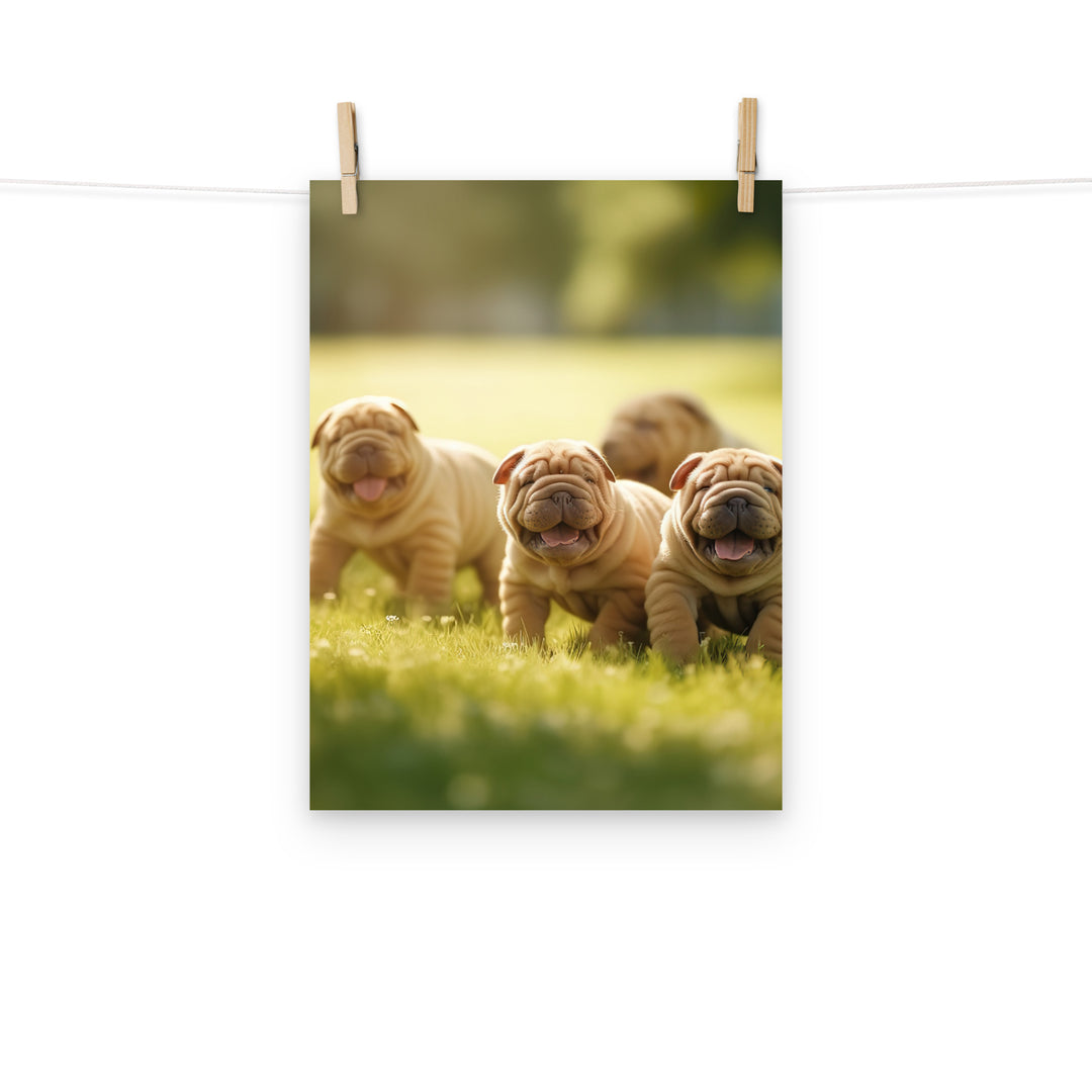 Shar Pei Photo paper poster - PosterfyAI.com