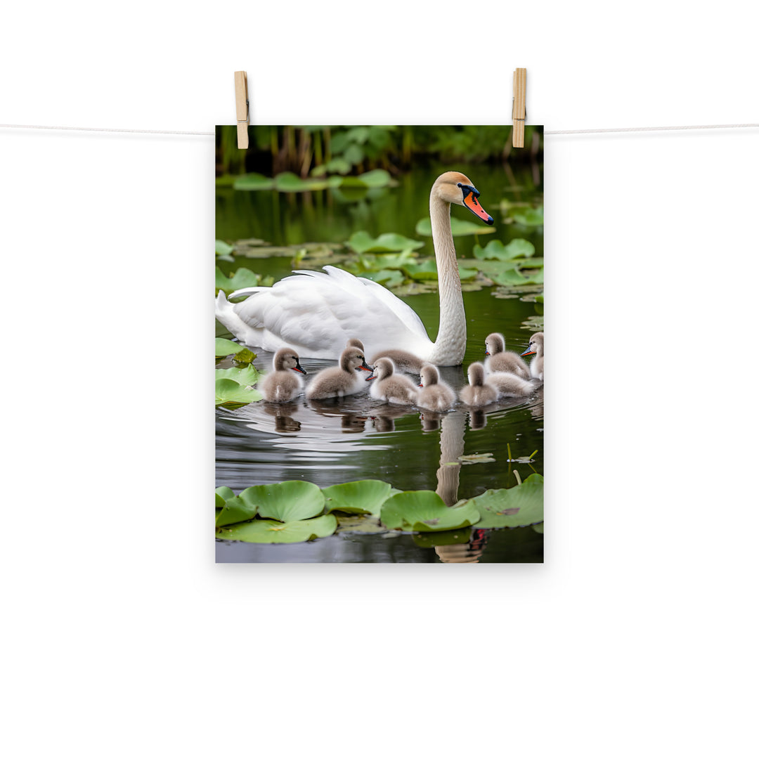 Swan Photo paper poster - PosterfyAI.com