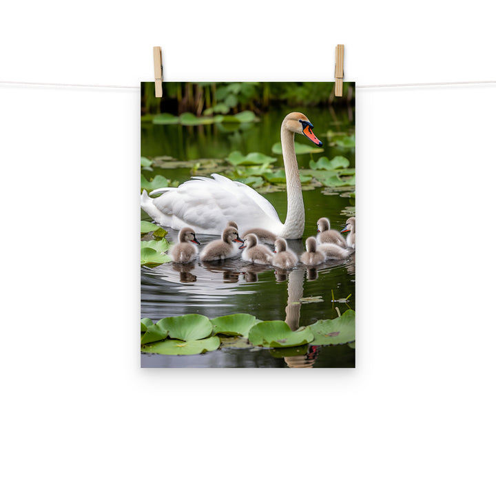 Swan Photo paper poster - PosterfyAI.com
