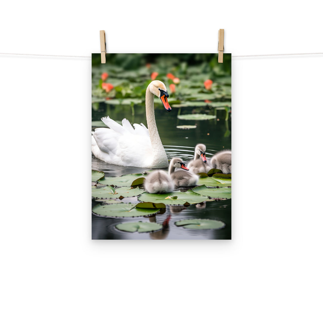 Swan Photo paper poster - PosterfyAI.com