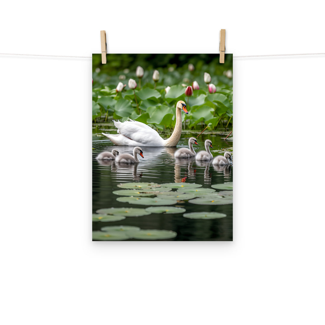 Swan Photo paper poster - PosterfyAI.com