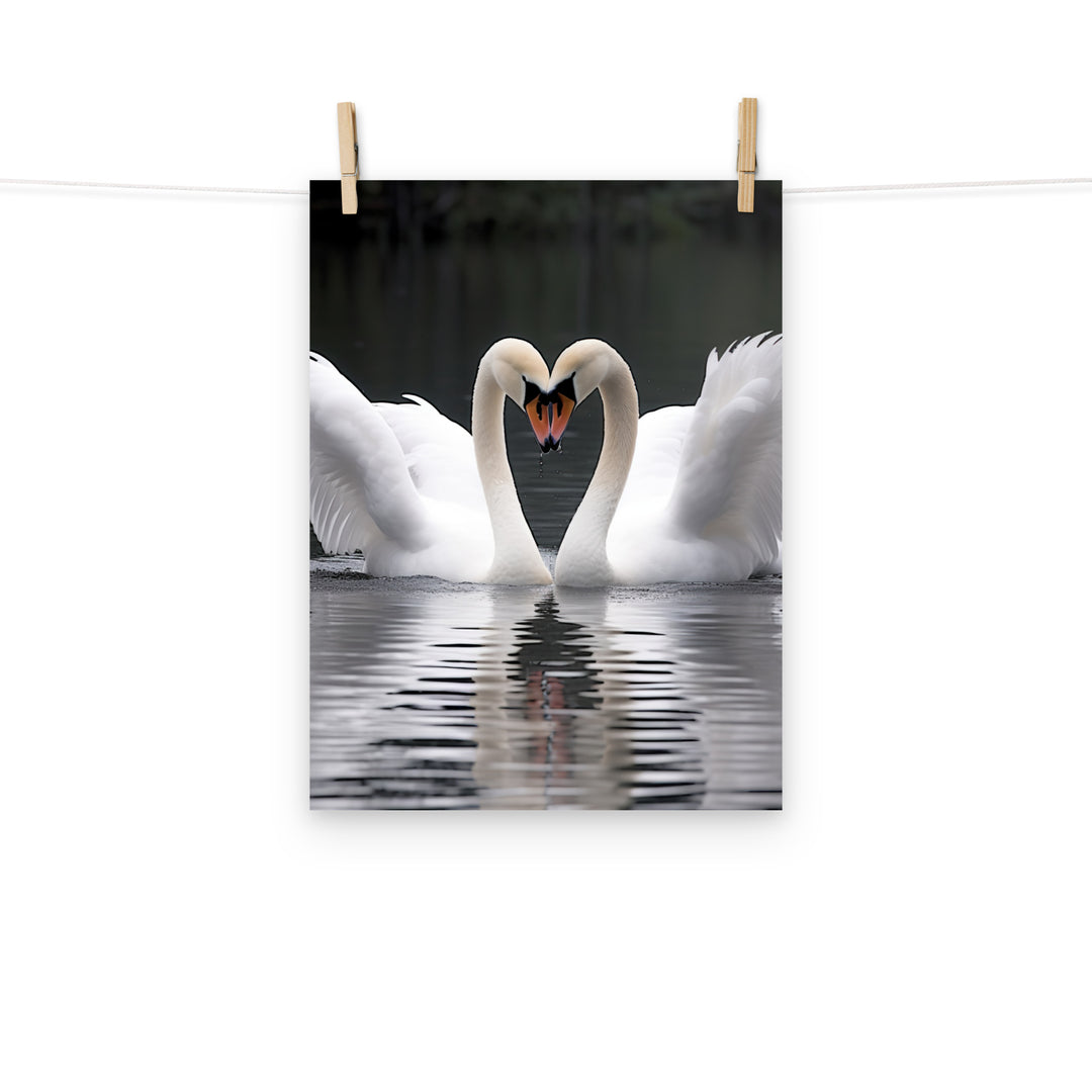 Swan Photo paper poster - PosterfyAI.com