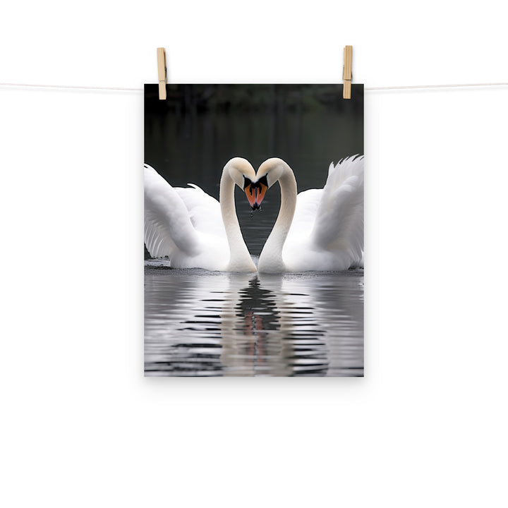 Swan Photo paper poster - PosterfyAI.com