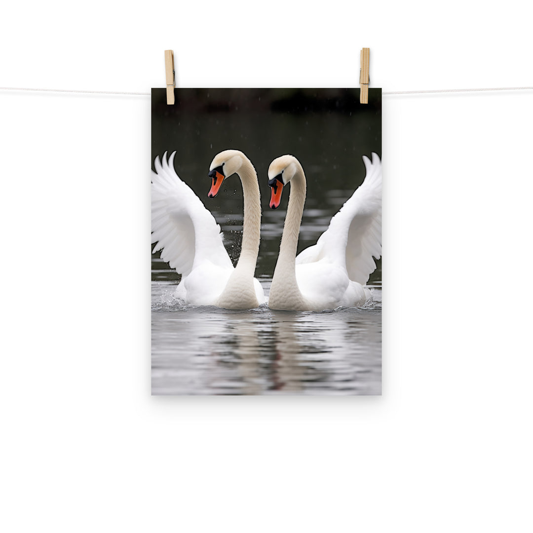 Swan Photo paper poster - PosterfyAI.com