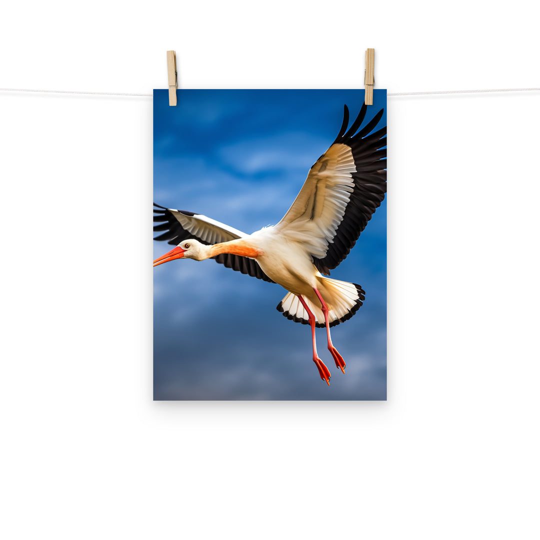 Stork Photo paper poster - PosterfyAI.com