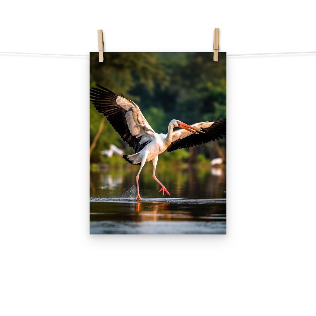 Stork Photo paper poster - PosterfyAI.com