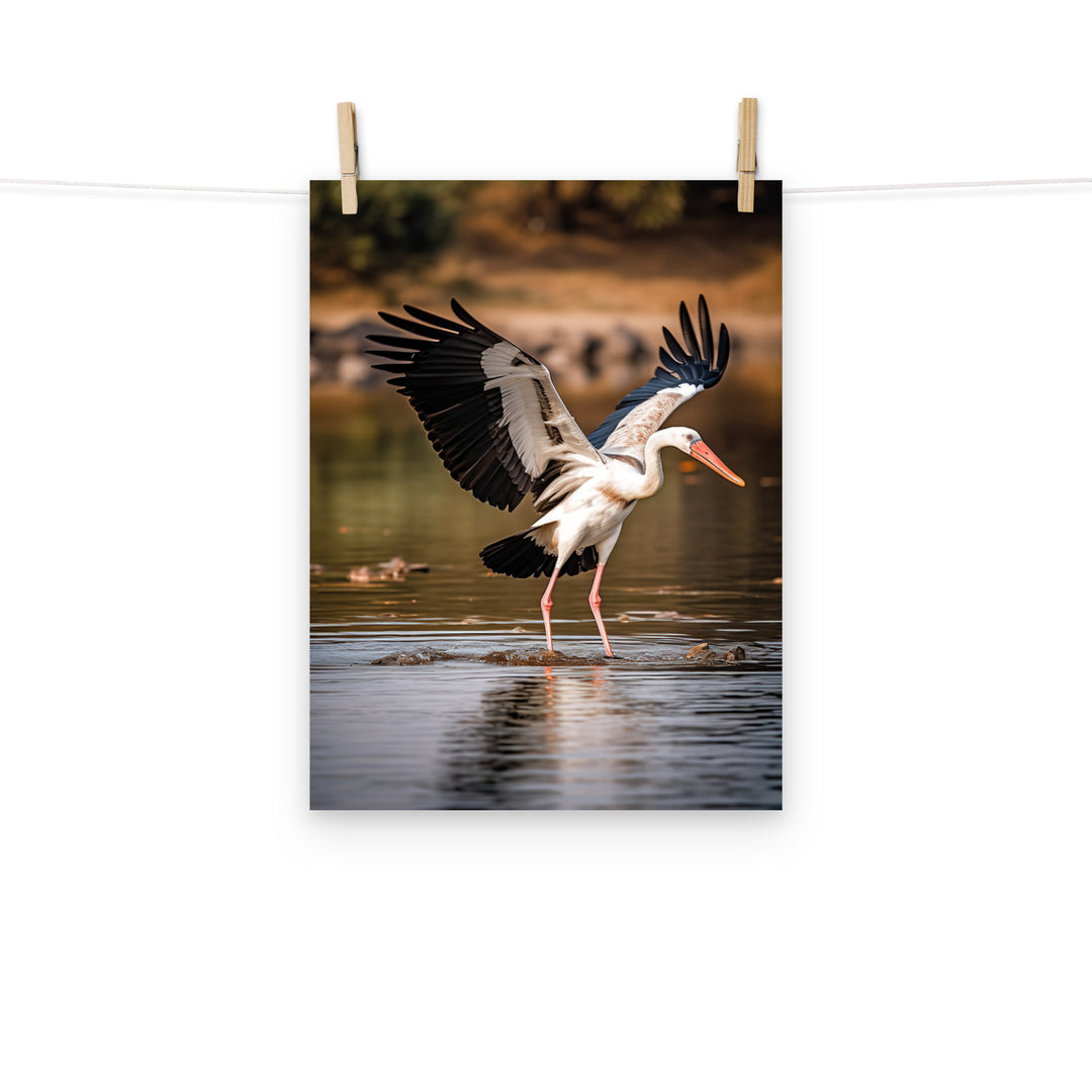 Stork Photo paper poster - PosterfyAI.com