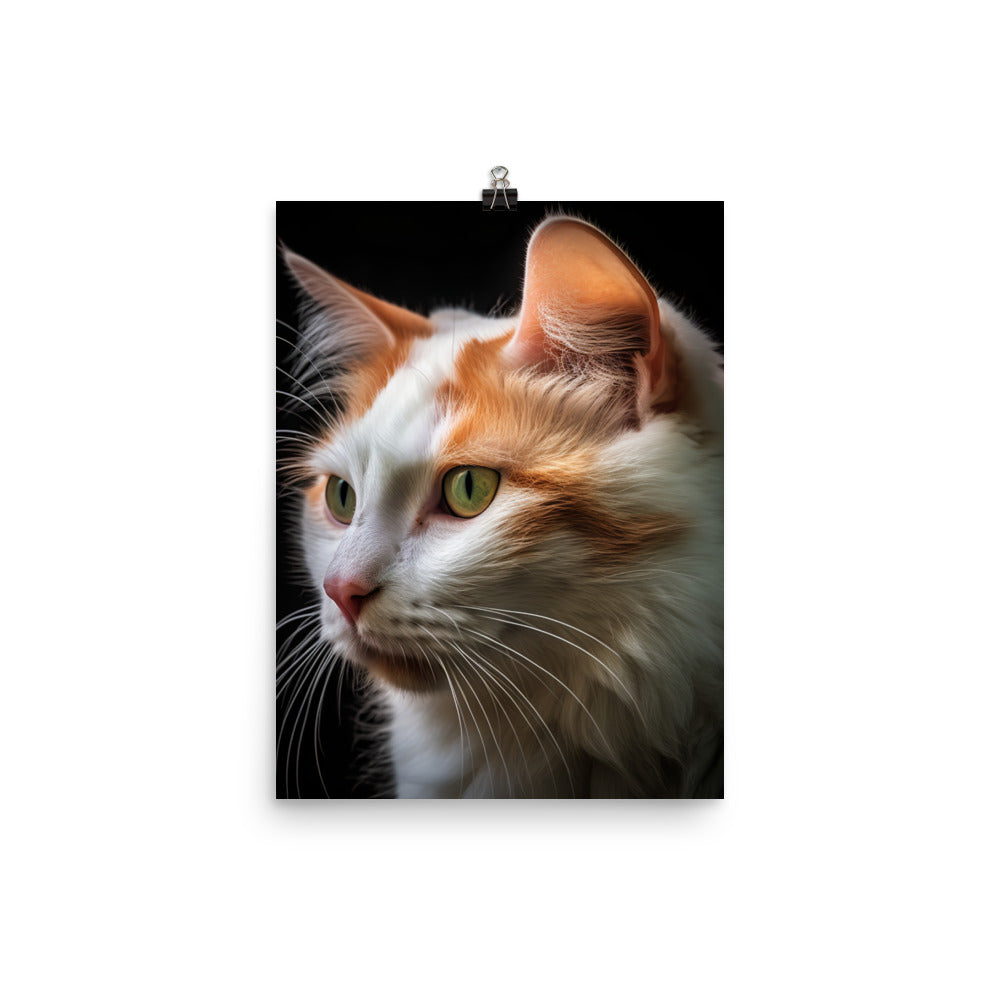 Spirit of Turkish Van Cat Photo paper poster - PosterfyAI.com