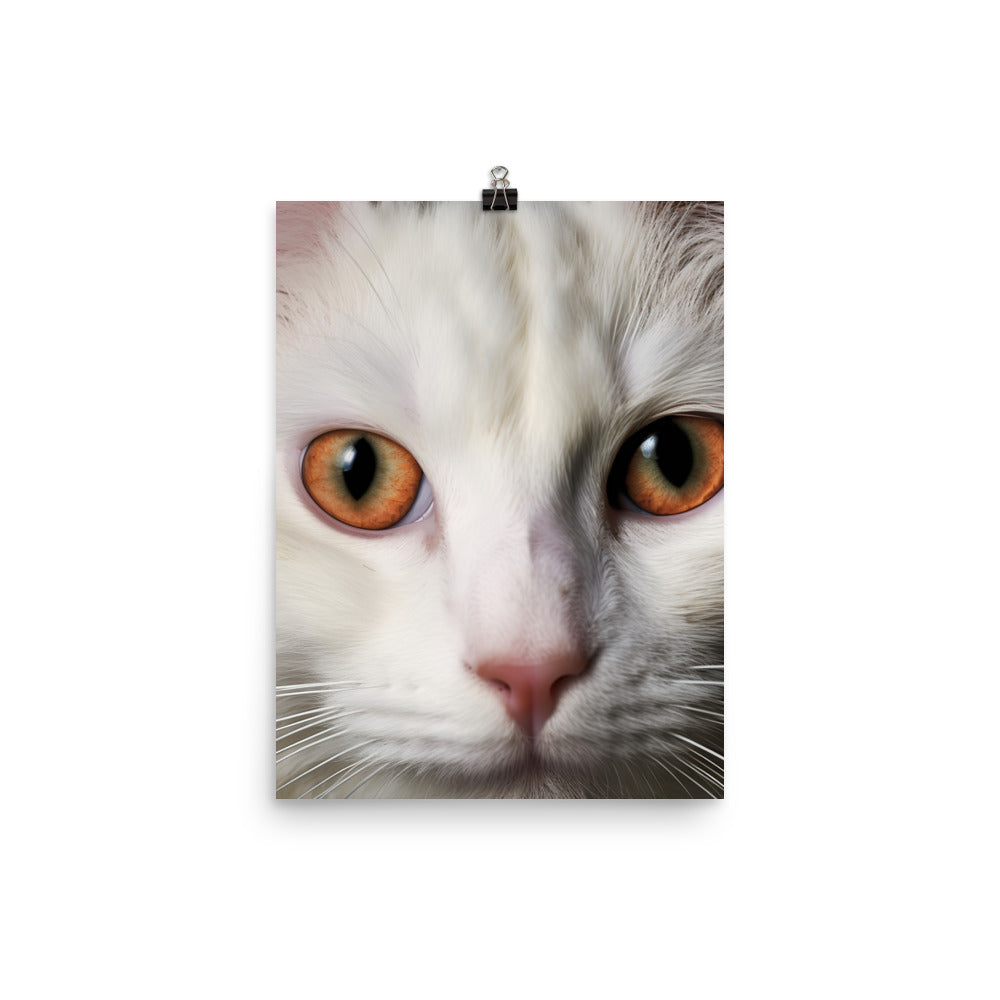 Spirit of Turkish Van Cat Photo paper poster - PosterfyAI.com