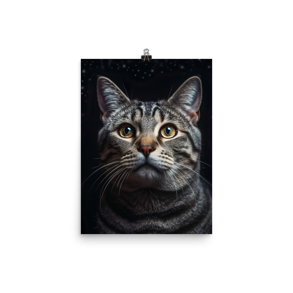 American Shorthair Cat Photo paper poster - PosterfyAI.com