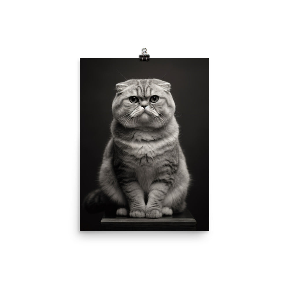 Scottish Fold Adults Photo paper poster - PosterfyAI.com