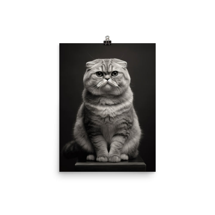 Scottish Fold Adults Photo paper poster - PosterfyAI.com
