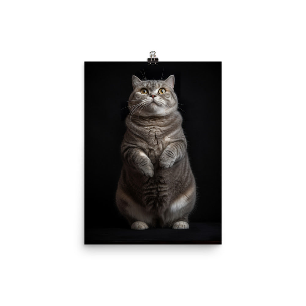 Scottish Fold Adults Photo paper poster - PosterfyAI.com
