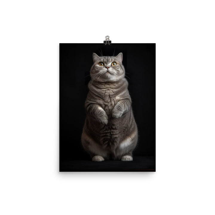 Scottish Fold Adults Photo paper poster - PosterfyAI.com
