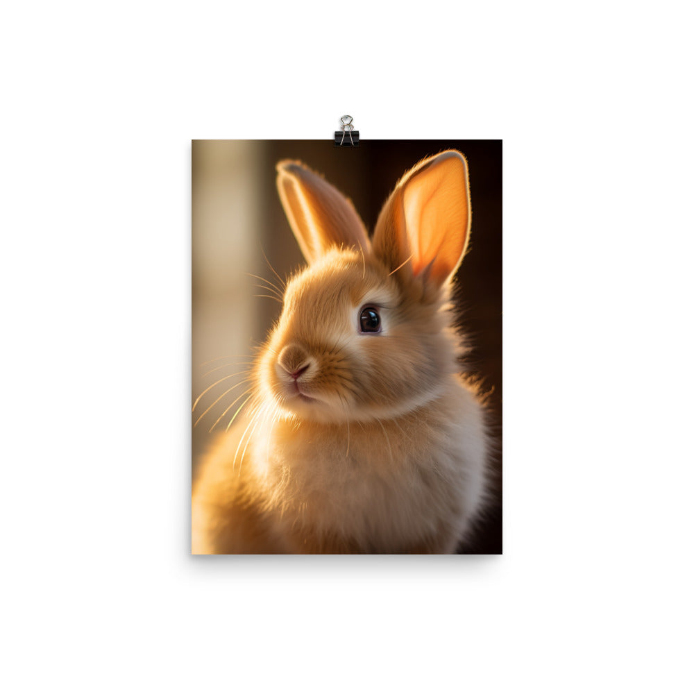 Beveren Bunny Photo paper poster - PosterfyAI.com