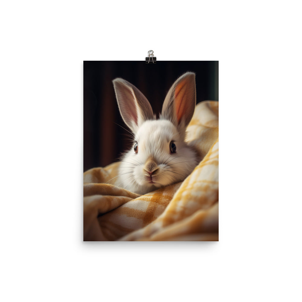Beveren Bunny Photo paper poster - PosterfyAI.com