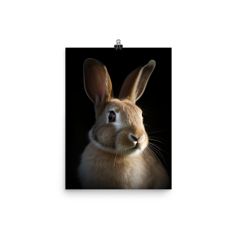 Beveren Bunny Photo paper poster - PosterfyAI.com