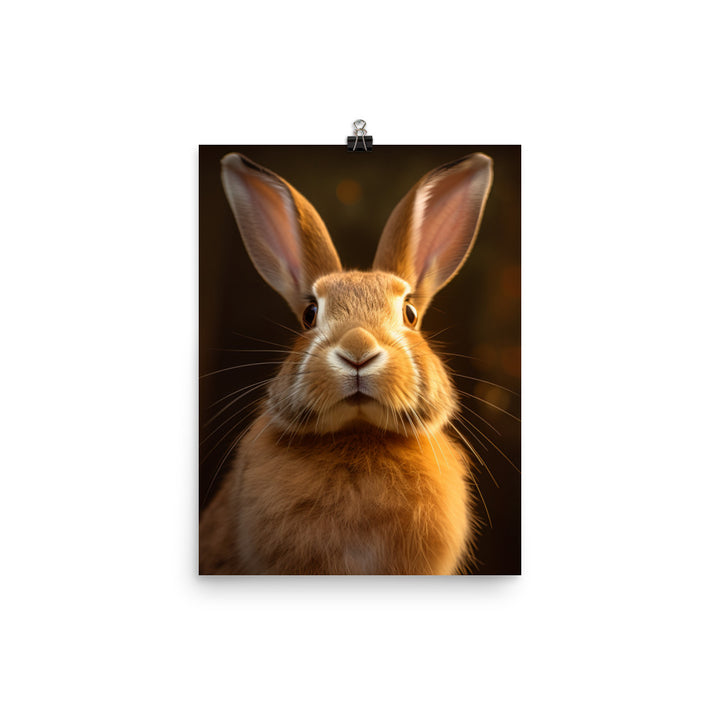 Beveren Bunny Photo paper poster - PosterfyAI.com